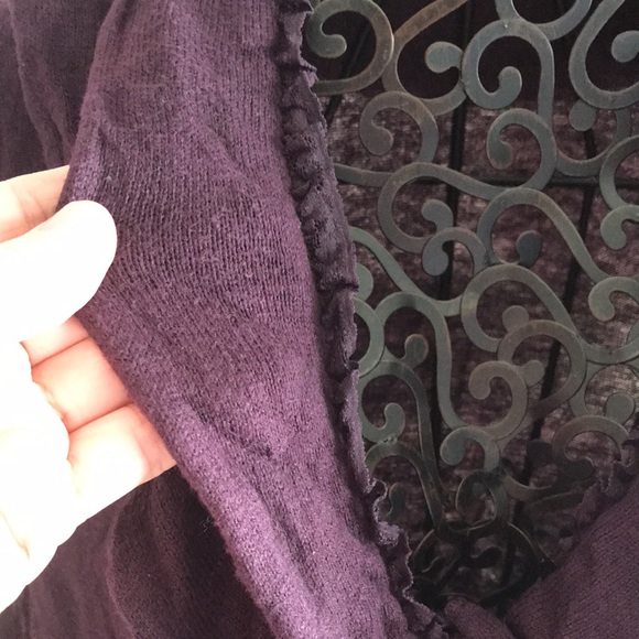 Purple button up Ladies sweater no tag but I would say medium/large - Picture 3 of 6